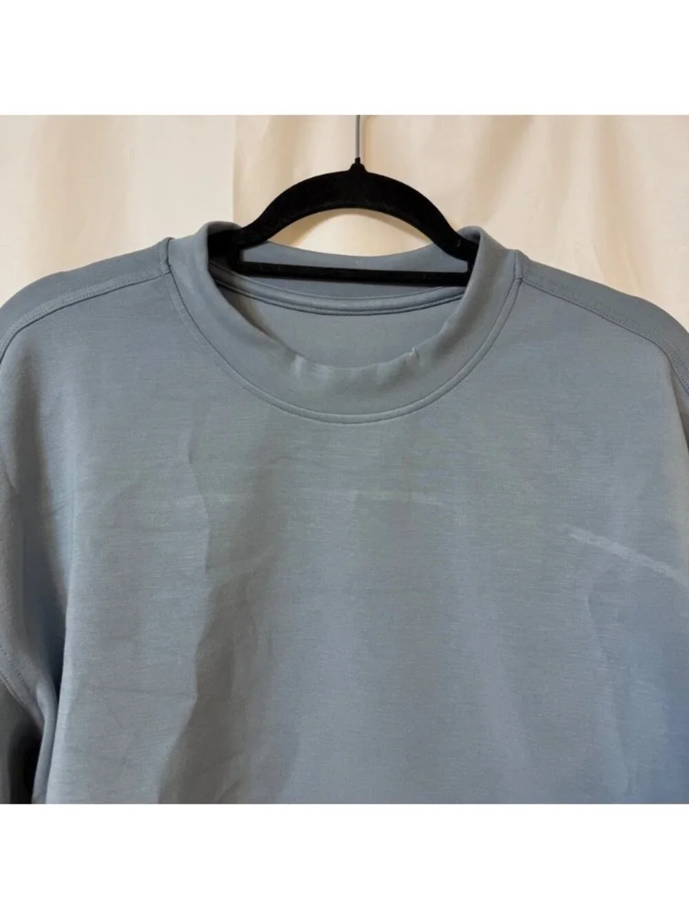 AYBL Oversized Cropped Jumper Sweatshirt Blue Small NWT